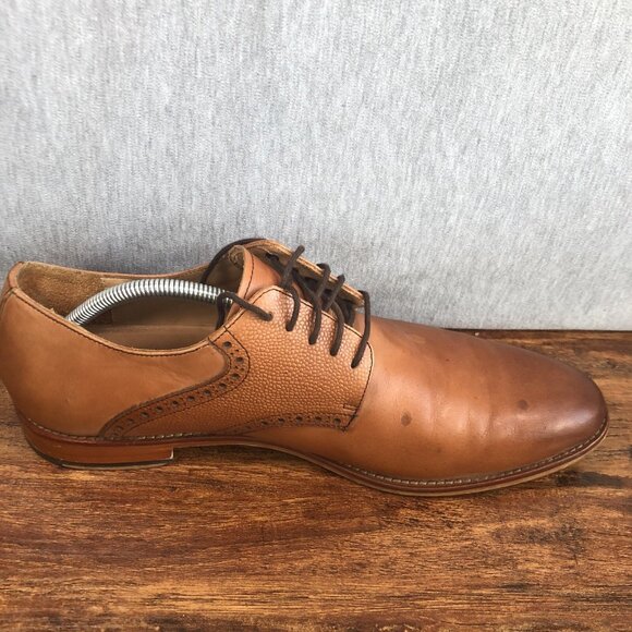 Warfield & Grand Sutton Mens‎ Size 11.5 Brown Saddle Oxford Lace Up Shoes - Picture 5 of 10